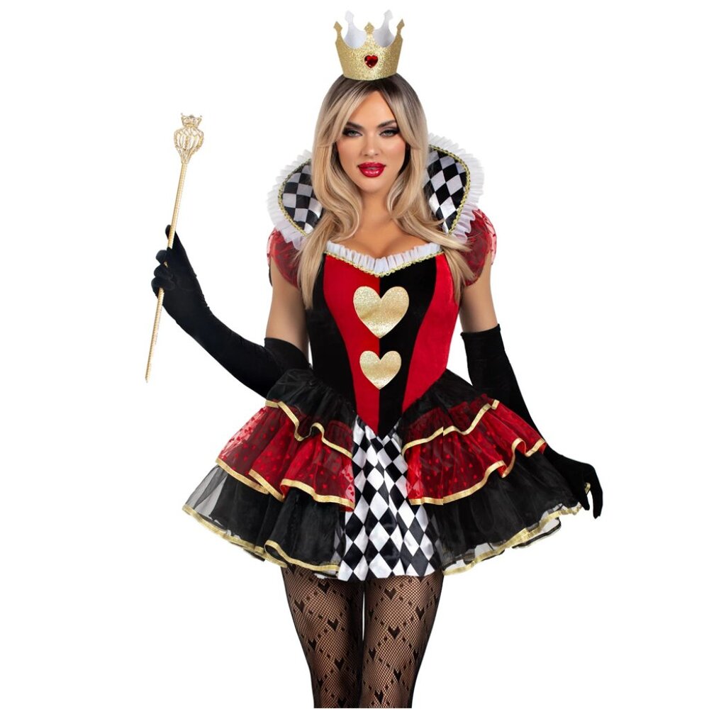Two Pieces Queen of Hearts Costume Set